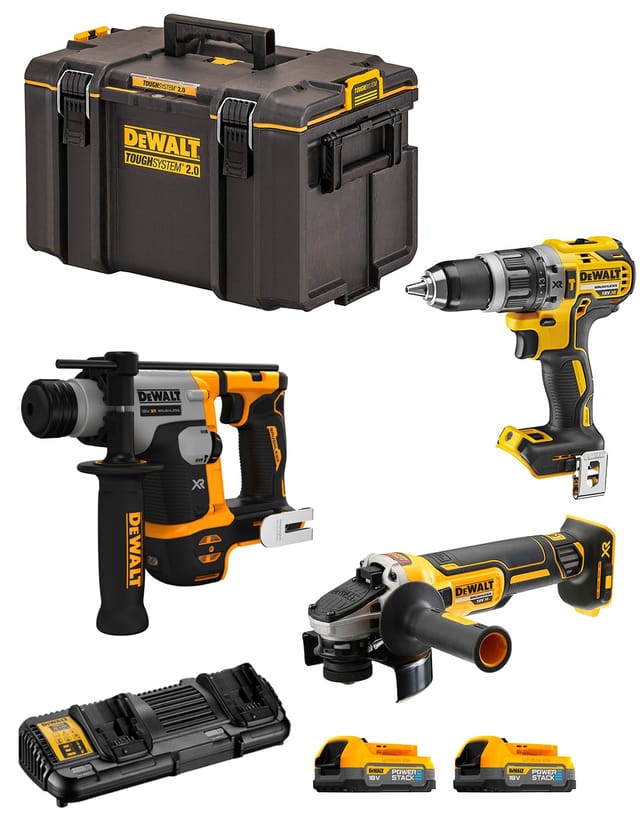 Dewalt - Kit DWK305PS (DCH172 + DCD796 + DCG405 + 2 x 1,7 Ah + DCB132 + DS400)