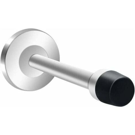 Türstopper, Langer Türstopper, 304 Edelstahl, Schallisoliert, Türstopper, Gebürsteter Türstopper, Türhalter Für Zuhause, Büro, Garage, 12 Cm, Silber
