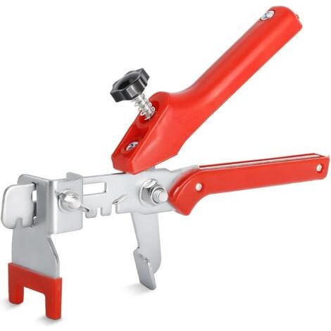 Rotes Fliesennivellierungssystem, Fliesenabstandshalter, Fliesensuchgerät, Handzange, Flieseninstallationswerkzeug