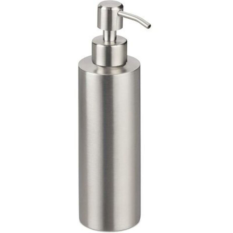 Pr Distributeur De Savon Wiederaufladbar Und Rostfreier Stahl, 350 Ml, Silberfarben