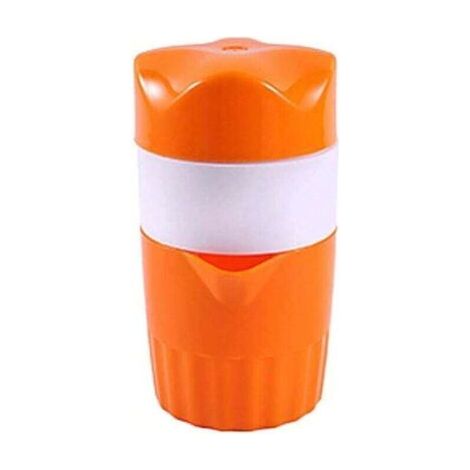 Tragbare Manuelle Orangenpresse, Mini-manuelle Zitruspresse Zum Extrahieren Von Fruchtsaft (farbe: Orange Und Weiß)