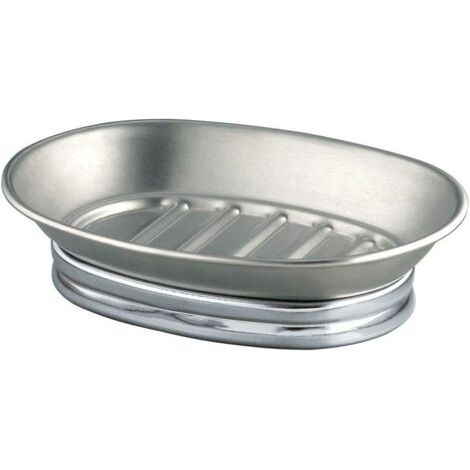 Seifenschale Aus Metall, Elegante Seifenschale Aus Metall, Mattsilber
