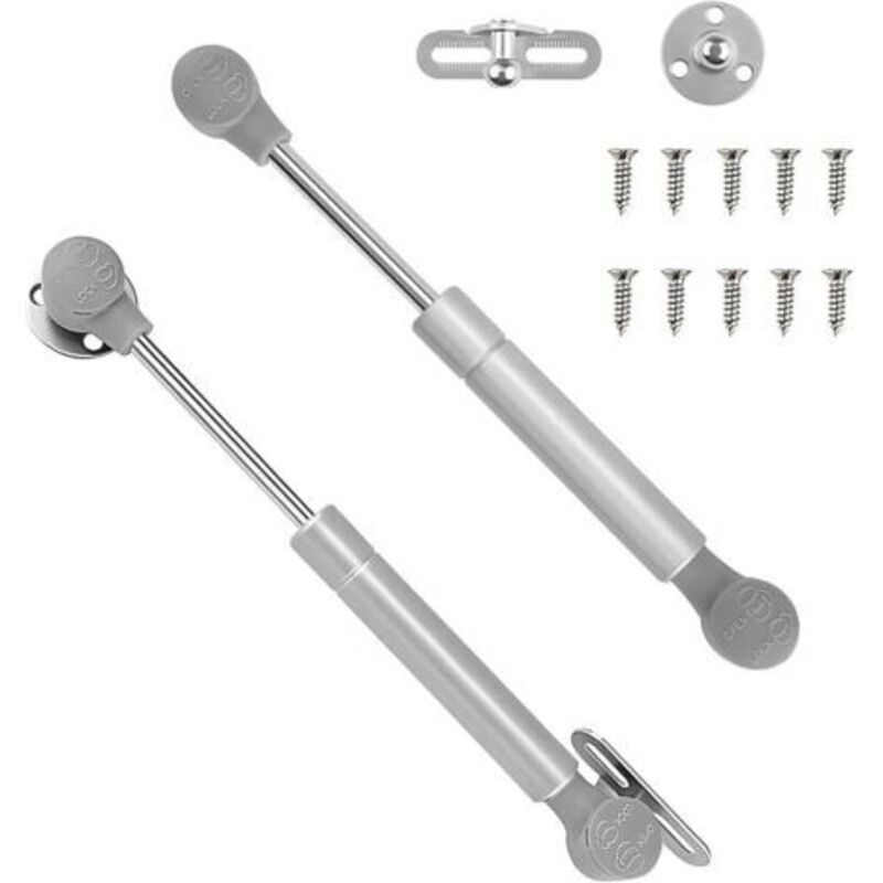2 Stück Gasfederscharniere, 100 N Gasdruckfedern, Soft-close-scharniere, Küchenschrank-türklappe, 25,4 Cm (gesamtlänge: 270 Mm)