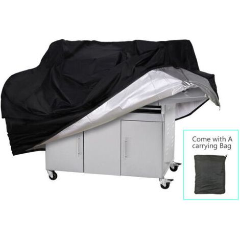 Grillabdeckung Grillabdeckung, Grillabdeckung, Barbecue Liner Kit, Wasserdichte Grillabdeckung, Schwere Gasgrillabdeckung-schwarz 145 X 61 X 117 Cm.