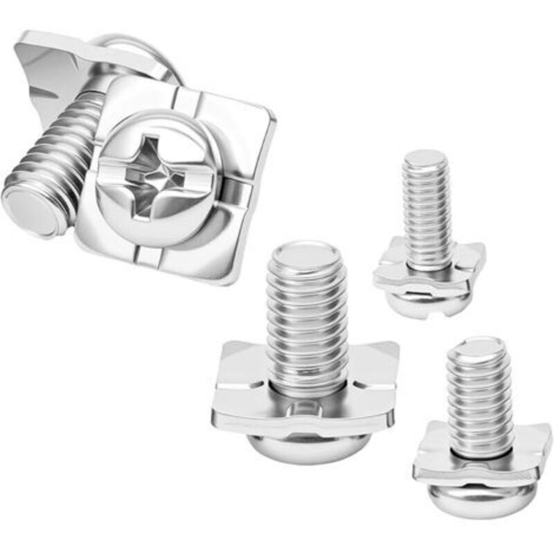 20 Stück Kreuzkopfschrauben Mit Quadratischer Unterlegscheibe, M4 X 8 Mm Rundkopfschrauben Aus Kohlenstoffstahl Mit 8 Mm Unterlegscheibe, Für Die Panelmontage