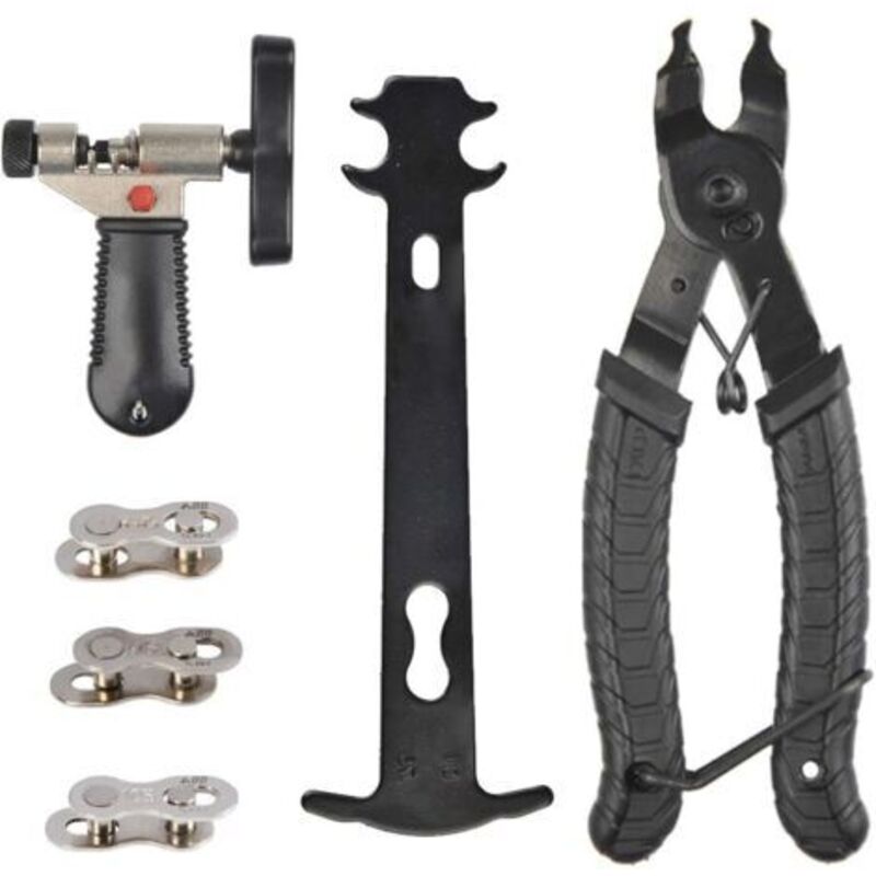 Pr Outil De Réparation De Vélo 9 Und 1, Outil De Chaîne De Vélo Kit D'Outils De Réparation De Chaîne De Vélo Professionnel Pinces À Maillons De Vélo