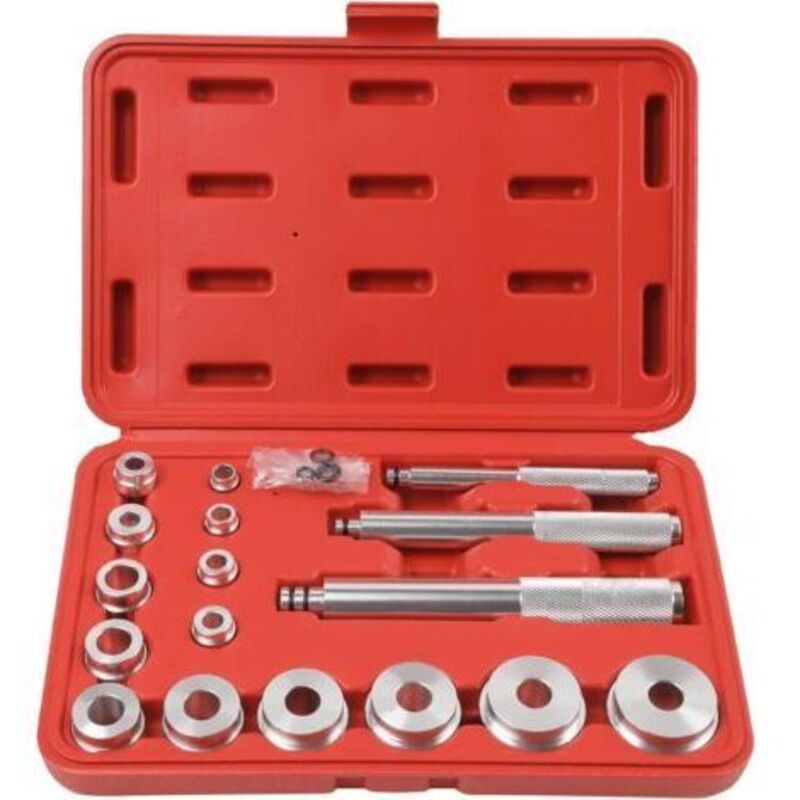 Kit Mit 17 Werkzeugen Für Die Montage Und Demontage Von Roulements Aus Aluminium. Anti-dérapant-design Zum Präzisen Einführen Von Roulements De Roue