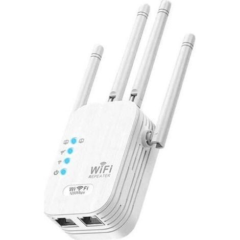 Wlan-signalverstärker Mit 1200 Mbit/s, 5 Ghz Und 2,4 Ghz Für Das Haus, Internet-verstärker, Router Mit Ethernet-anschluss Und Zugangspunkt