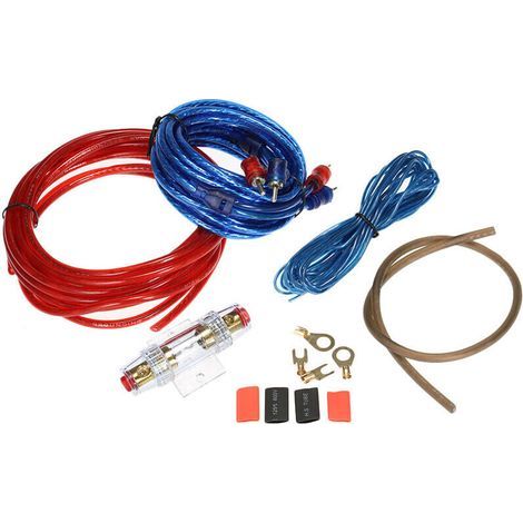 Linghhang – Audio-kabelsatz Für Autoverstärker 1500 W – 8 Ga-stromversorgungskabel 4,5 M – 60 A-schmelzsicherung – Leichte Geräuschentwicklung Und Verzerrung