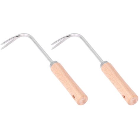 2pcs Edelstahl-gartengeräte Manueller Unkrautjäter Für Wildpflanzen Und Kräuter Mit Komfortablem Griff -