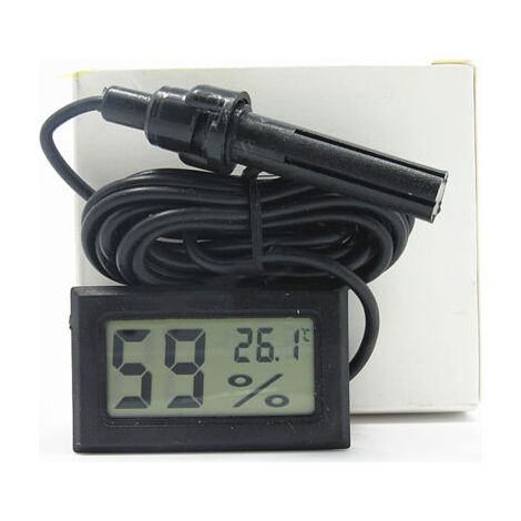Digitales Hygrometer-thermometer Mit Sonden Für Die Genaue Messung Der Temperatur Und Luftfeuchtigkeit Im Innenbereich –