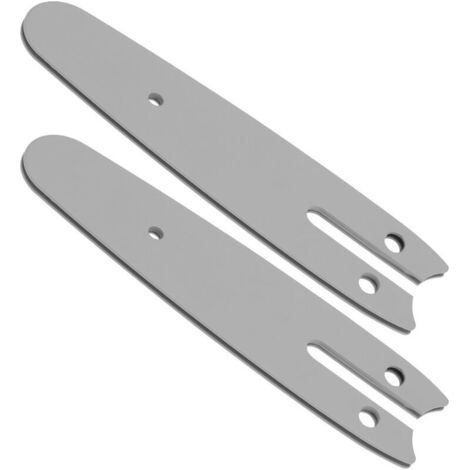 Set Mit 2 4-zoll-kettensägen-führungsplatten Aus Manganstahl (mit Zahnrädern), Geeignet Für Handbeladene Mini-kettensägen, Holzbearbeitung, Gartenschneiden,