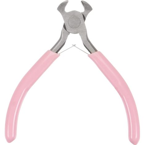 Mini-pince Coupante Frontale / Tenaille De Précision - Pince De Précision À Poignées En Plastique Rose - Ideal Für Die Herstellung Und Die Herstellung Von Schmuck
