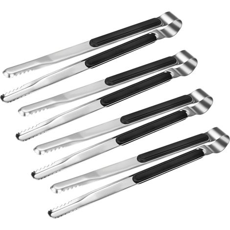 Set Aus 4 Pinchen Hochqualitativer Küche Aus Rostfreiem Edelstahl Mit Anti-schmerz-poignées, 25 Cm (10 Portionen).