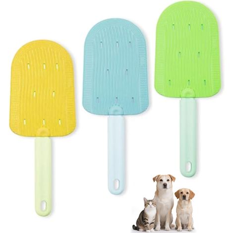 Dreisprachiges Set Für Chats – Ideal Für Die Chats Zu Poils Longs, Ergonomisch Geformt, Zum Entfernen Von Kugeln Und Poils Morts – Toilettenartikel Für Chats Zu Poils Longs