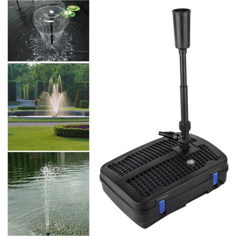 4 In 1 Teichpumpe Mit Filter, 11 W Uv-filter, 2500 L/h Förderleistung, 10 M Netzkabel Für Springbrunnen Und Gärten.