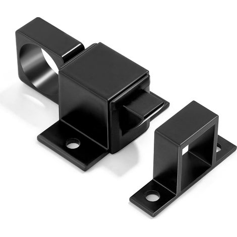 Verrou À Fermeture Automatique - Loquet Automatique En Allage D'Aluminium With Goupille À Ressort, Serrure De Sécurité Pour Fensters Et Placards.