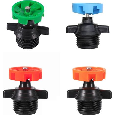 Set Mit 4 Um 360 Grad Drehbaren Bewässerungsbussen Für Die Gartenbewässerung, 1,27 Cm, 2,6 X 3,5 X 2 Cm