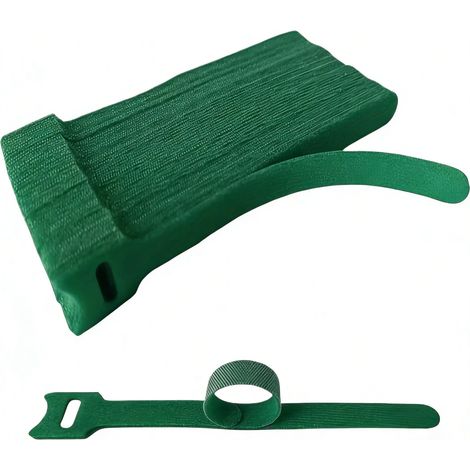 Lot Von 100 Robusten Nylon-befestigungen Für Pflanzen – 20 Cm – Zum Häkeln Verwendbare Kabelketten Und Gartenboucle – Verstellbare Stütze Für Tomaten, Rosen, Blumen Und Gartenpflanzen