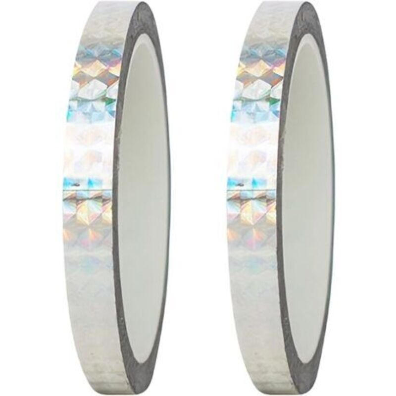 2 Rollen 15 Mm X 50 M Deko-klebeband, Für Heimwerken, Basteln, Verpacken, Dekorieren, Hochzeit, Silber