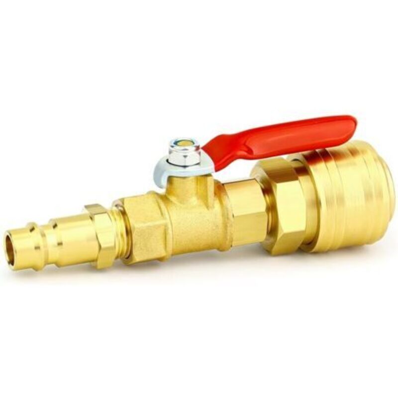1-teiliges Kit Für Einen Schlauch-wasserhahn-adapter, 1/4 Zoll Bsp-buchse Und Männlicher Luftkompressor Robinet Mit Suppenfiche Für Den Schnellen Anschluss An Das Camping-car-arrosage-bewässerungssyst