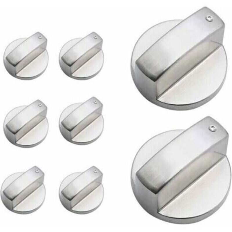 Bouton De Poêle,8pièces Boutons Four Cuisinière Bouton De Gaz Cuisinière À Gaz Boutons Alliage De Zinc Cuisine Four Bouton Rotatif Universel Locks Four Interrupteur Surface De Cuisson Control