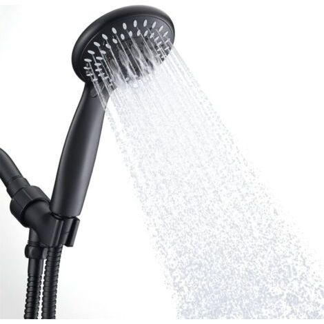 Hochdruck-handbrause, Starker Wasserfluss, Niedriger Druck, Verhindert, Dass Wasser Aus Dem Duschkopf Fließt, Schwarz