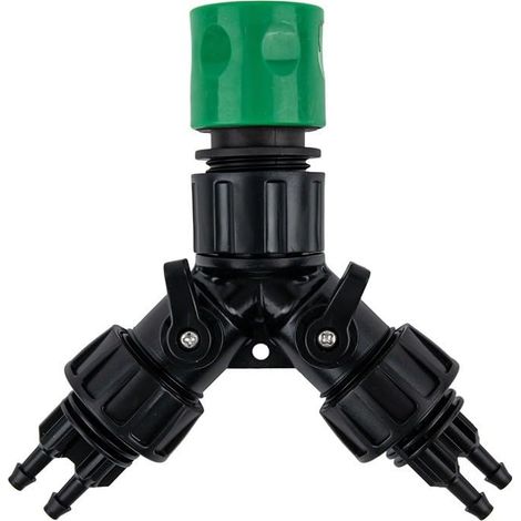4-wege-gartenbewässerungsadapter Für Den Garten, 1,9 Cm Trennwand Mit 6,35 Mm Rohranschlüssen, Automatisches Gartenbewässerungssystem Für Bonsai, Pflanzen Im Topf, Serre
