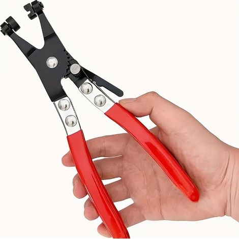 1 Pince De Serrage Automotive Robuste Mit Anti-dérapante-spannung – Professionelles Mechanikerwerkzeug Für Huile, Aspirateur, Tuyaux Hydrauliques (rot)