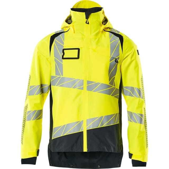 Hard Shell Jacke mit leichtem Futter Jacke 19301 Gr. 5XL, hi-vis gelb/schwarzblau - Mascot