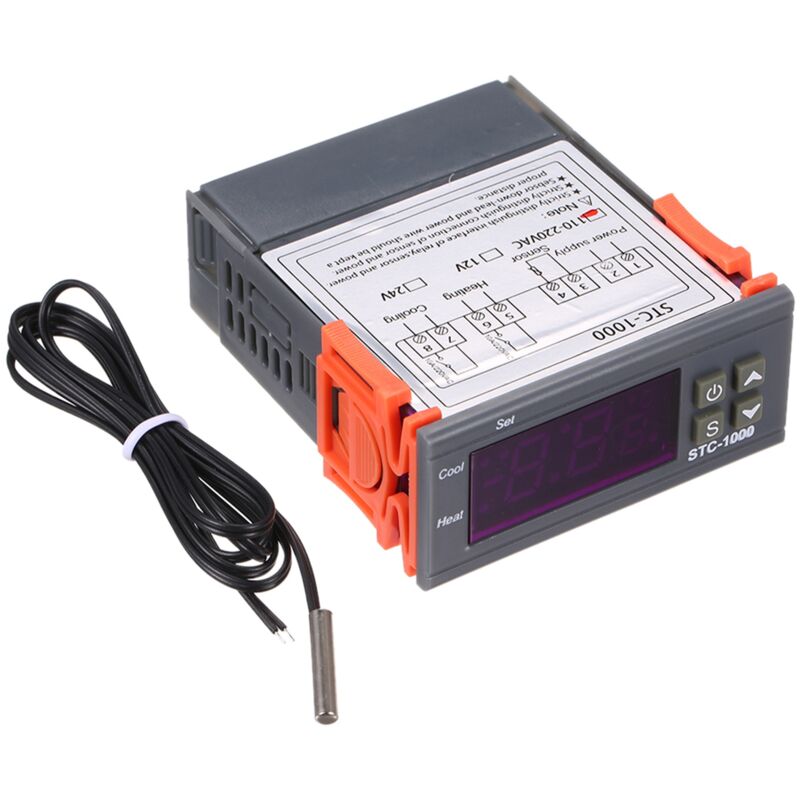 Stc-1000 Allzweck-digitaltemperaturregler, Kühl- Und Heizthermostat Mit Sensor Für Kühlschrank-inkubator-gewächshaus