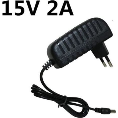 Universal-ladeadapter – Keine Angabe – 15 V 2 A – Eu-stecker – 5,5 Mm 2,5 Mm Spitze – Schwarz