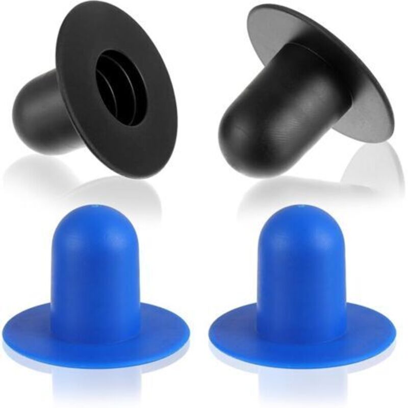 Set Mit 4 Schwimmbadstopfen, Schwimmbad-ersatzstopfen, Filterlochstopfen Für Filterpumpe, Passend Und (2 Schwarz + 2 Blau)