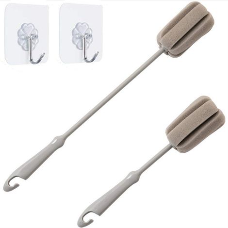 Flaschen-nettoyage-set Mit 2 Packungen (1 Langes Nettoyage-stück Und 1 Kurzes Nettoyage-stück) Und Einer Glasscheibe Für Den Wein.