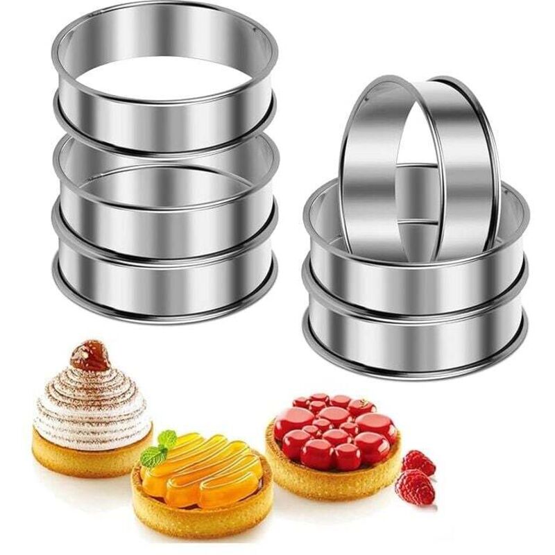 Set Mit 6 Perforierten Törtchenformen (8,5 Cm X 2,5 Cm)