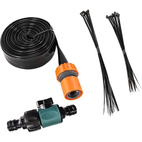 Kit Für Gartenzaun Und Pe-schutzrohr – 12 M Langes Wasserrohr + Wasserregulierungsgerät – Ideal Für Gartenzaun