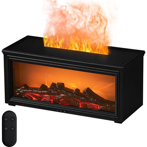 Diffuseur D'Huiles Essentielles Pour Cheminée Avec Télécommande, 280 Ml Flamme 7 Couleurs Aromathérapie Brumisateur Humidificateur