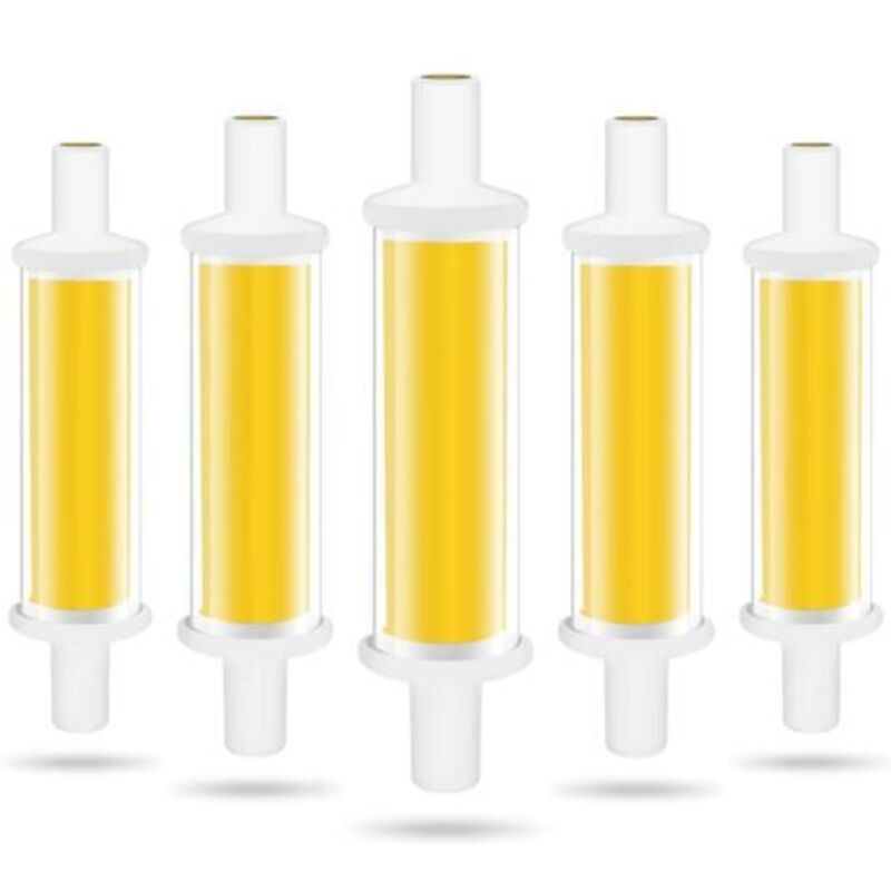 Ampulle Led R7s 78 Mm, 4,2 W R7s Led-ampullen, Entspricht 50 W, Halogenlampe, Weißes Licht, 6000 K, 600 Lm, Cob-röhre, Led R7s, Nicht Dimmbar, Winkel Von 360°, Ohne Szintillation