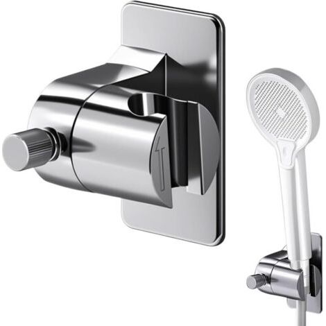 Duschkopfhalter, Universell Verstellbarer Brausehalter, Universeller Wandbrausehalter Verstellbar Um 45°, Brausehalter Ohne Bohren, Wandbrausehalter
