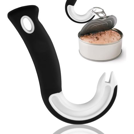 Ouvre-boîte Forme J Mit Häkelarbeiten, Manuellem Poignée-anti-dérapante, Ouvre-boîtes Und Bocaux Hermétiques.