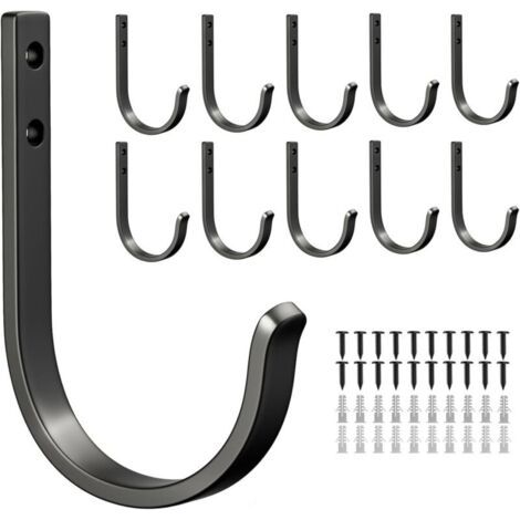 Lot Von 10 Patères, Porte-serviettes Und Crochets Muraux – Crochets Muraux Sans Perçage, Porte-clés Für Gobelets À Brosse À Dents, Salle De Bain