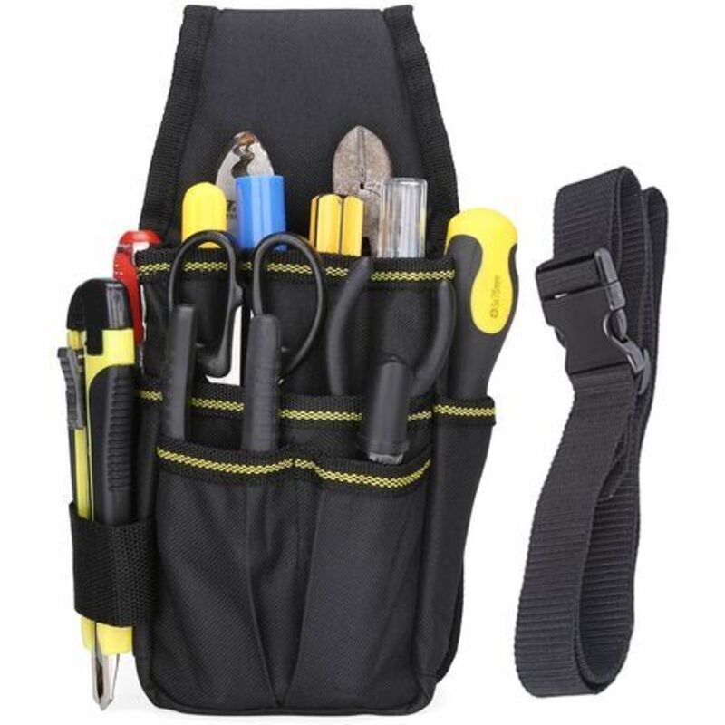 Werkzeugtasche Zum Basteln, Gürteltasche Aus Schwarzem Stoff