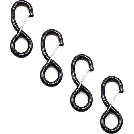 Lot Von 4 Robusten Cliquen-häkeln Zum Austauschen Von Cliquen-sangles Und Cliquen-sangles, Gehäkelt Und Mit Glas, 38 Mm X 1500 Kg