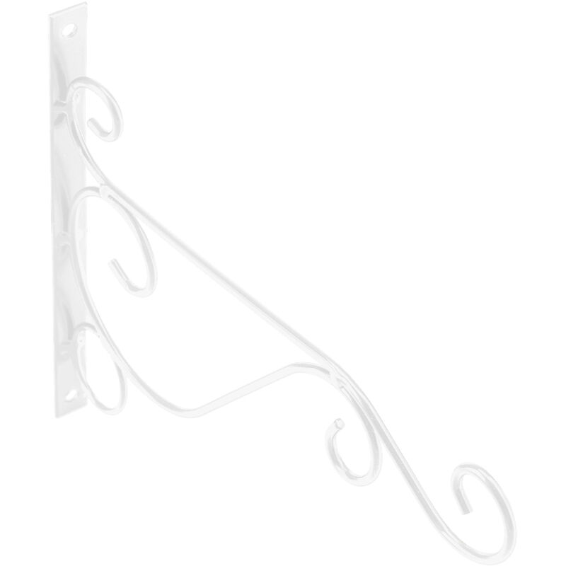 Hängender Pflanzenhalter Aus Eisen, Pflanzenhaken, Wandmontage, Pflanzenhaken Für Blumentopf Im Innen- Und Außenbereich, Windspiele, Laterne, Vogelhäuschen (weiß), 2521 Cm