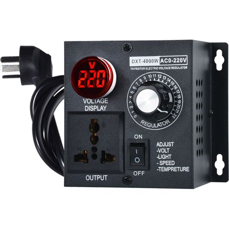 Ac220v 4000w Elektronischer Spannungsregler Spannungsregler Drehzahlregler Mit Eu-stecker