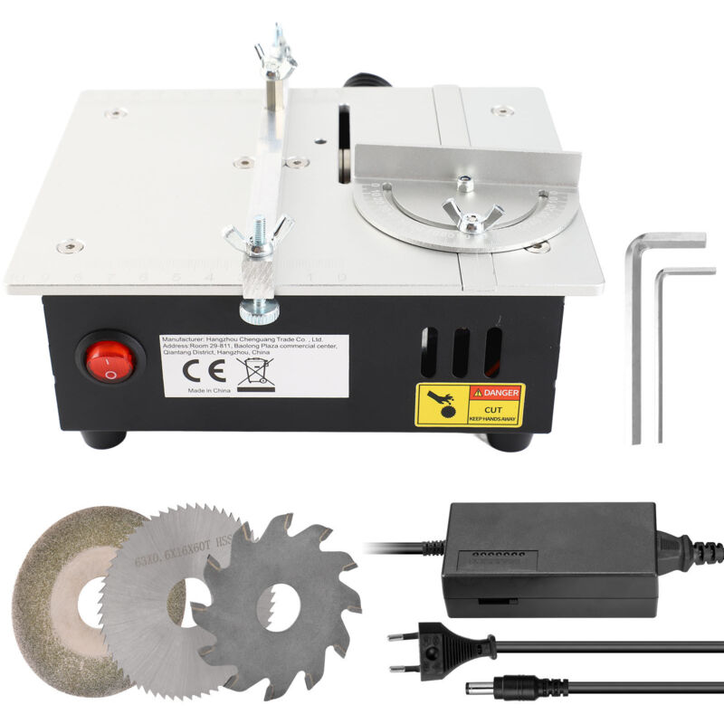 Multifunktionale Mini-kreissäge, Elektrische Tischkreissäge, Kleines Haushaltsschneidewerkzeug, Holzbearbeitungsdrehmaschine