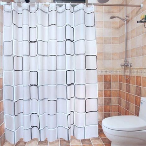 Das Wasserundurchlässige Duschmotiv Ist 240 X 200 Cm Groß