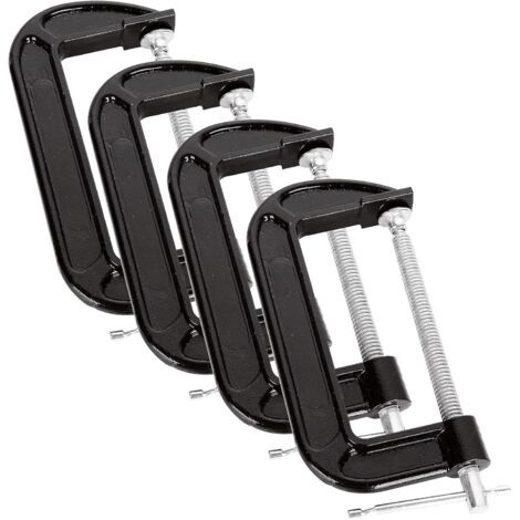 4er-pack G-klemmen, Robust Für Holzbearbeitung, Schweißen Und Autoreparatur, 6-zoll-backenöffnung