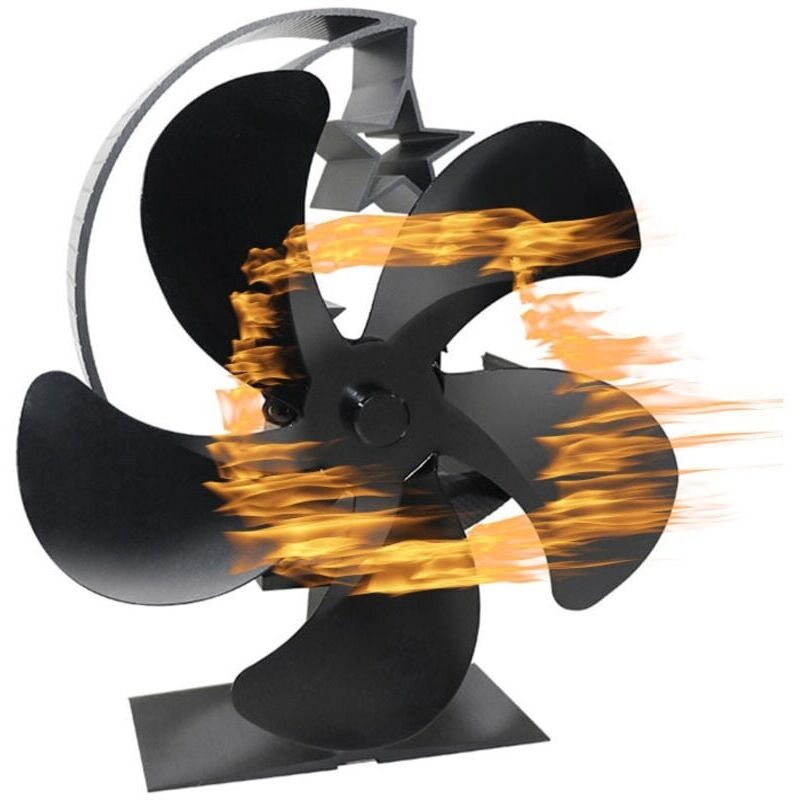 5-lamellen-holzkessel-ventilator, Horizontaler Luftstrom, Holz-alimentationsventilator Für Holz-/holzkohle-/gas-/granulat-/holzkohle-wasserkocher