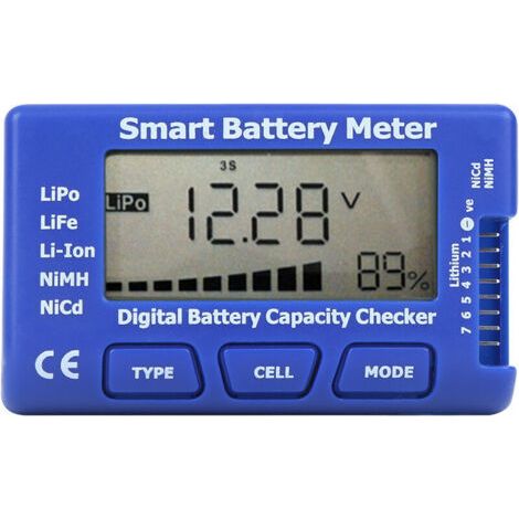 5 In 1 Smart Digital Battery Meter Batteriekapazitätsprüfer Mit Lcd-display